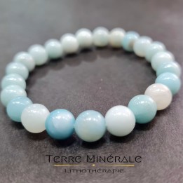 Bracelet Amazonite Brésil B Boule 8mm