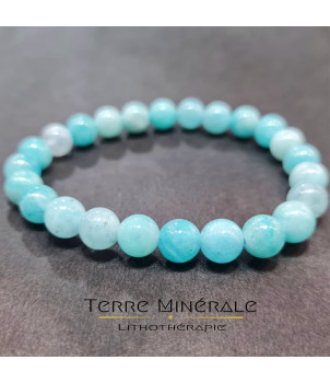Bracelet Amazonite Pérou A Boule 8mm – BIJOUX FANTAISIE ÉCULLY 69