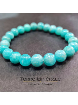 Bracelet Amazonite Russie A+ Boule 8mm