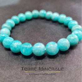 Bracelet Amazonite Russie A+ Boule 8mm
