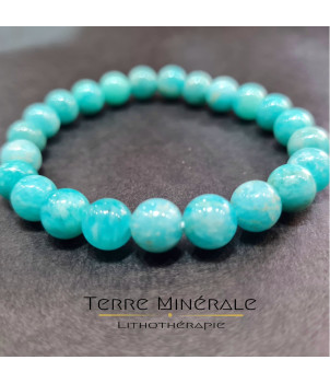 Bracelet Amazonite Russie A+ Boule 8mm – BIJOUX FANTAISIE COURPIÈRE 63