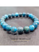 Bracelet Apatite Bleue A+ Madagascar Boule 8mm