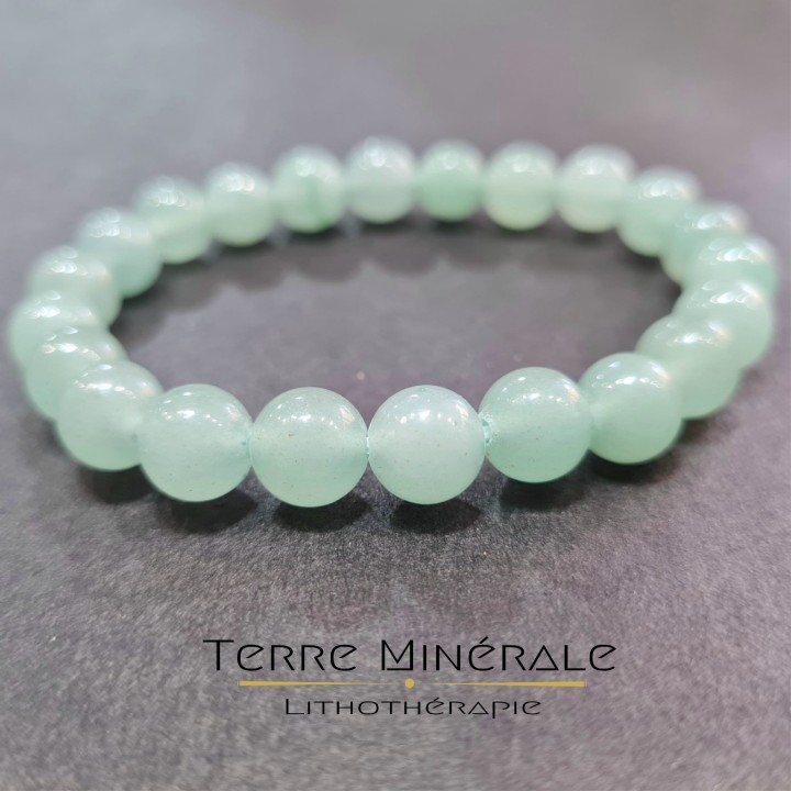 Bracelet Aventurine Verte AB Brésil Boule 8mm