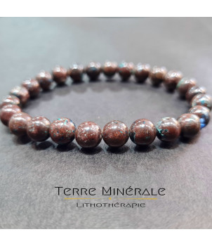 Bracelet Azurite Chrysocolle A Mexique Boule 8mm – BIJOUX FANTAISIE MESSY 77