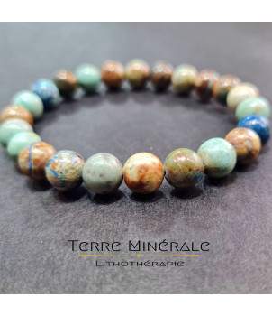 Bracelet Azurite Malachite Naturelle Mexique AB Boule 8mm – BIJOUX FANTAISIE GRISY-SUR-SEINE 77