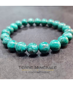 Bracelet Chrysocolle Perou AA+ Boule 8.5 - 9.5 mm – BIJOUX FANTAISIE DUNIÈRES 43