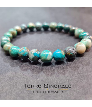 Bracelet Chrysocolle Perou AA Boule 7-8 mm – BIJOUX FANTAISIE PASSINS 38