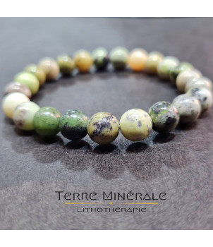 Bracelet Chrysoprase Citron B Boule 8 mm – BIJOUX FANTAISIE MONS-EN-MONTOIS 77