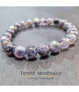Bracelet Cordiérite AB Boule 8 mm – BIJOUX FANTAISIE ALIX 69