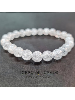 Bracelet Cristal De Roche Crack A Boule 8 mm