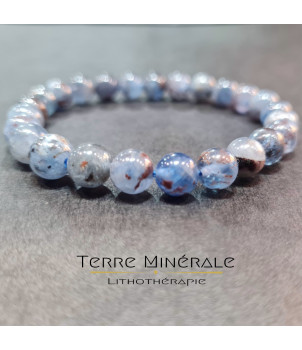 Bracelet Cyanite Bleue Naturelle Foncée AB Boule 8 mm – BIJOUX FANTAISIE APPRIEU 38