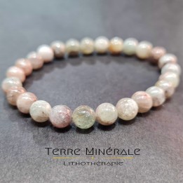 Bracelet Cyanite Verte A Boule 7 - 8 mm