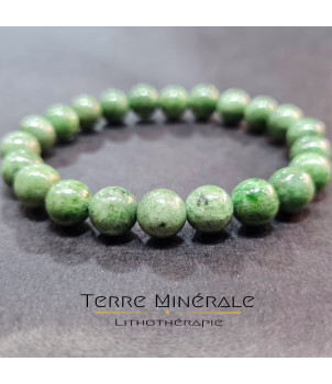 Bracelet Diopside Vert A Boule 8 - 9 mm – BIJOUX FANTAISIE LA NORVILLE 91