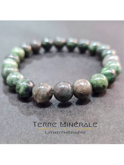 Bracelet Diopside Vert B Boule 8 mm