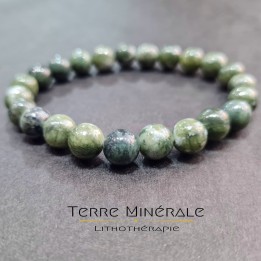Bracelet Jade Nephrite AB Boule 8 mm