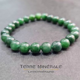Bracelet Jade Nephrite AA+ Boule 8 mm
