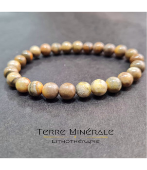 Bracelet Jaspe Bumblebee AB Boule 7.5 - 8.5 mm – BIJOUX FANTAISIE SAINT-DIZIER-EN-DIOIS 26