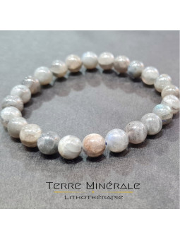 Bracelet Labradorite A Boule 8 mm