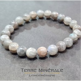 Bracelet Labradorite A Boule 8 mm