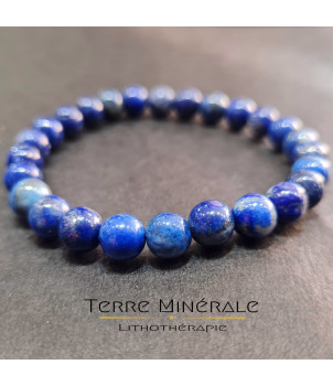 Bracelet Lapis Lazuli AA Boule 8 mm – BIJOUX FANTAISIE SAINT-GENIS-LAVAL 69