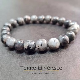 Bracelet Larvikite AB Boule 8 mm