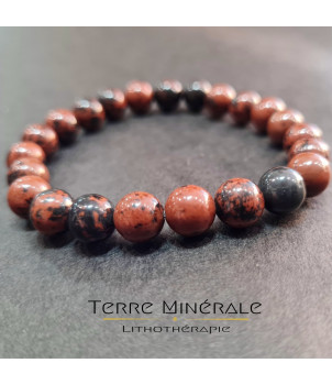 Bracelet Obsidienne Acajou AB Boule 8 mm – BIJOUX FANTAISIE SAINT-CLÉMENT 15