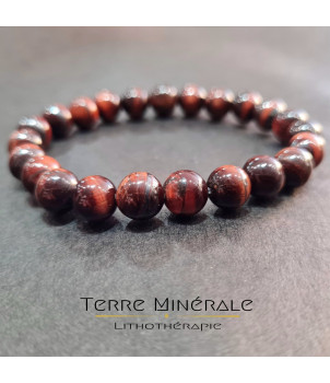 Bracelet Oeil De Taureau A Boule 8 mm – BIJOUX FANTAISIE PARIS 15