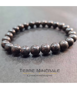 Bracelet Opale Noire AB Boule 7- 8 mm – BIJOUX FANTAISIE RIGNIEUX-LE-FRANC 01