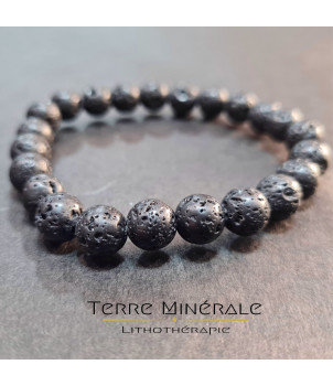 Bracelet Pierre De Lave AB 8 mm – BIJOUX FANTAISIE SAINT-PIERREVILLE 07