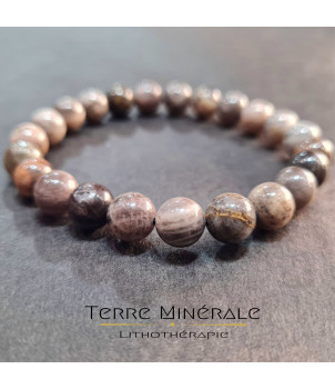 Bracelet Pierre De Lune Noire A Boule 8 mm – BIJOUX FANTAISIE SAINT-PIERREVILLE 07