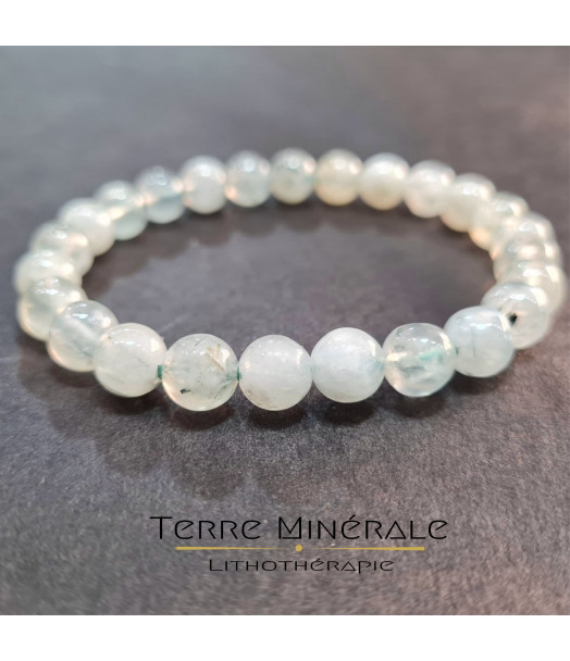 Bracelet Prehnite A Boule 8 mm Bracelet Prehnite A Boule 8 mm