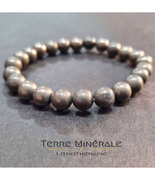 Bracelet Pyrite A Boule 8 mm – BIJOUX FANTAISIE SAINT-CHAMP 01