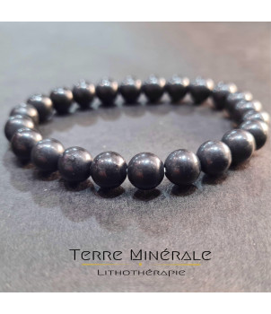 Bracelet Shungite A Boule 8 mm – BIJOUX FANTAISIE CONFORT 01