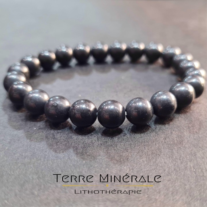 Bracelet Shungite A Boule 8 mm