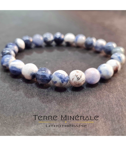 Bracelet Sodalite A Boule 8 mm