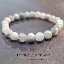 Bracelet Tourmaline Oeil De Chat AB Boule 7.5 -  8.5 mm