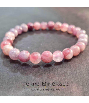 Bracelet Tourmaline Rose Sur Eudialyte A+ Boule 8 mm – BIJOUX FANTAISIE CANNES-ÉCLUSE 77
