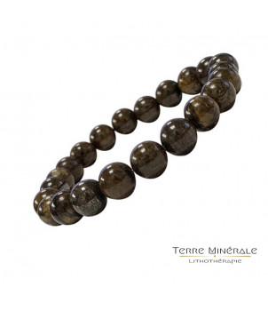 Bracelet Bronzite Boule 6 mm