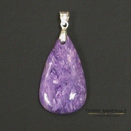 Pendentif Charoite Argent 0.925 rhodié