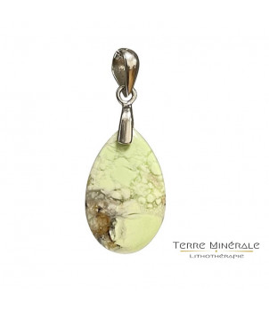 Pendentif Chrysoprase Argent 925 rhodié – BIJOUX FANTAISIE DAMMARTIN-SUR-TIGEAUX 77