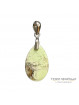 Pendentif Chrysoprase Argent 925 rhodié