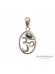 Pendentif OM Emeraude Argent 0.925