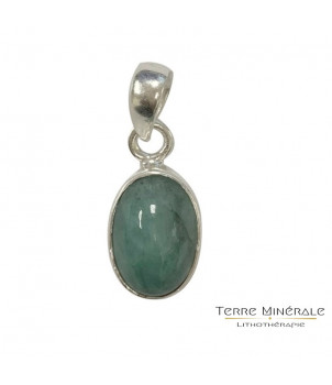 Pendentifs Emeraude ovale argent 0.925 – BIJOUX FANTAISIE BARCY 77