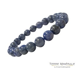 Bracelet Dumortierite Boule 6 mn