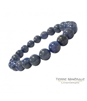 Bracelet Dumortierite Boule 6 mn – BIJOUX FANTAISIE BARCY 77