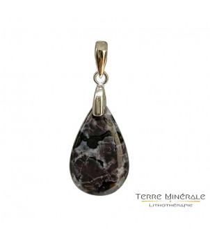 Pendentif Gabbro ovale argent 0.925 – BIJOUX FANTAISIE BARCY 77