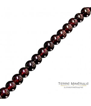 Collier Grenat boules 4 mn – BIJOUX FANTAISIE BARCY 77
