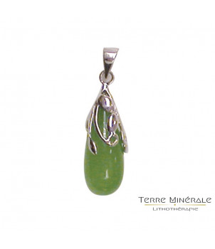 Pendentif Jade teinté Argent 0.925 – BIJOUX FANTAISIE BUSSY-SAINT-MARTIN 77