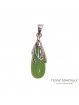 Pendentif Jade teinté Argent 0.925