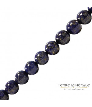 Collier Lapis Lazuli Extra Boules 8 mn – BIJOUX FANTAISIE ACHÈRES-LA-FORET 77
